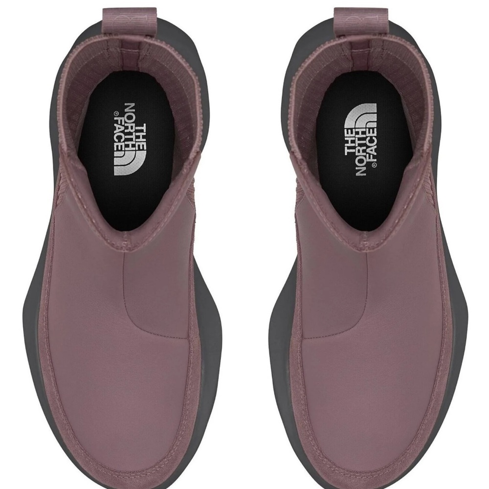 NEW The North Face Women's Halseigh Knit Waterproof Snow Boots Light Mauve - Picture 2 of 9